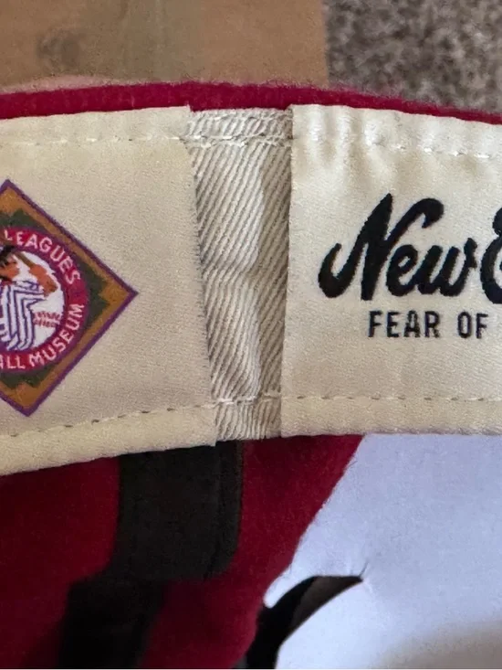 Red Fear of God New Era Kansas City Monarchs 9FORTY Baseball Cap - Picture 2 of 5